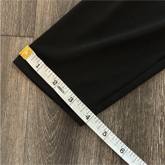 London Times Black 3/4 Sleeved Dress With Ruffles Size 10 - Picture 7 of 10